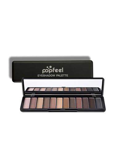 12 Colors Eyeshadow Palette with Matte and Shimmer, Multi Used Powder Eye Shadow