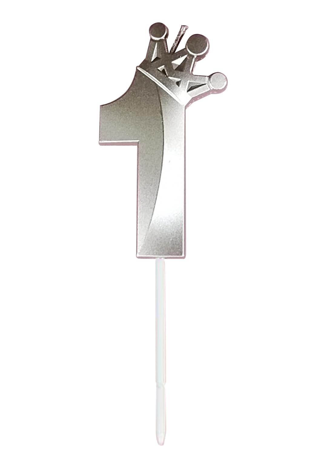 l&Wen Birthday Candles Twisted, Long Thin Spiral Candle with Holders for Wedding Party Decorations (6 Pcs, Silver Twisted Collection)