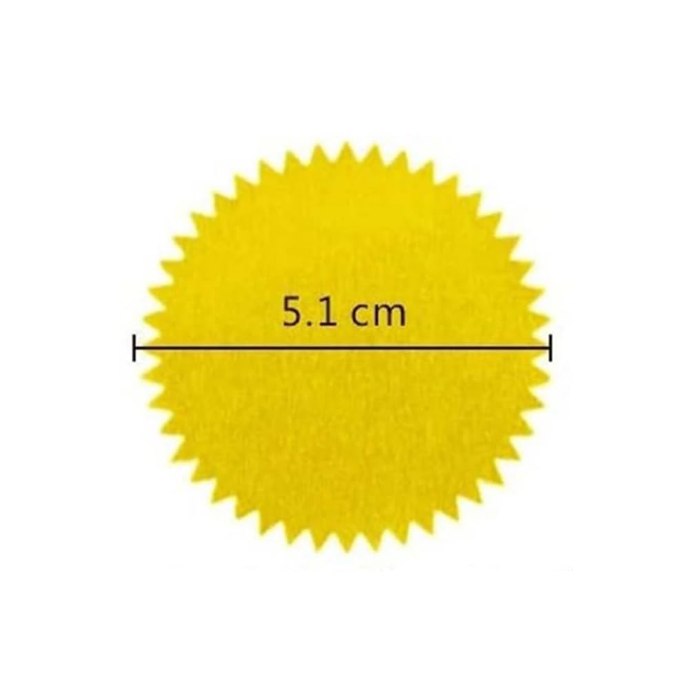 Steel Stamped Embossed Stickers