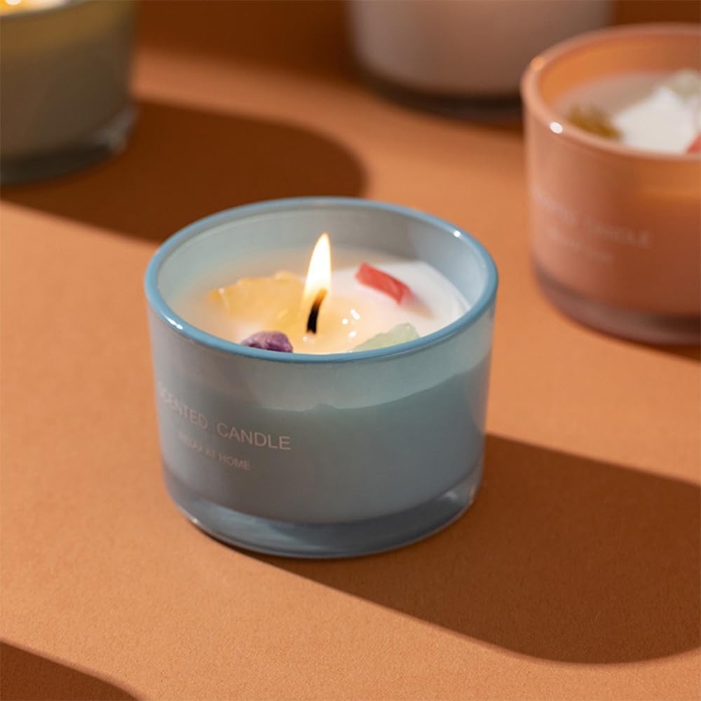 Scented Candle, Lasting Soy Wax Aromatherapy Candle for Home Spa Office Décor 90g