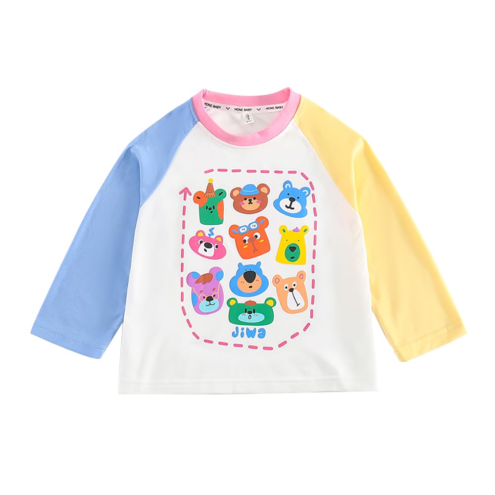 L&Wen Girls Crewneck Raglan Long Sleeves T-shirt