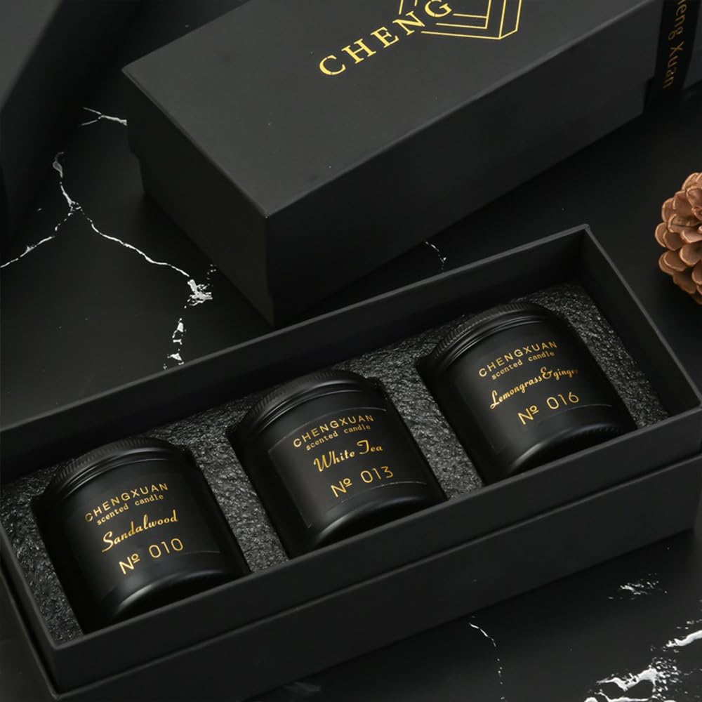 Scented Candle, Luxury Aromatherapy Jar Candle Gifts for Bathroom Office Decor 80g-