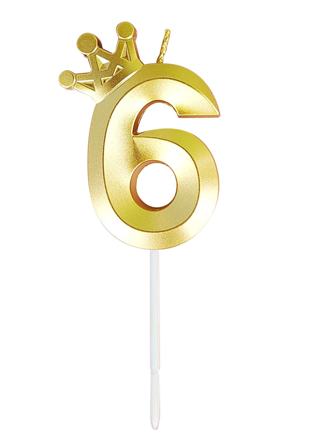l&Wen Birthday Candles Twisted, Long Thin Spiral Candle with Holders for Wedding Party Decorations (6 Pcs, Silver Twisted Collection)