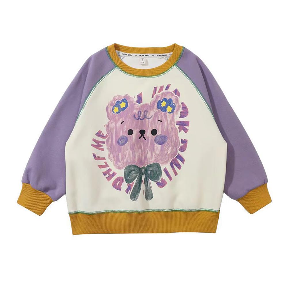 L&Wen Girls Crewneck Raglan Long Sleeves T-shirt