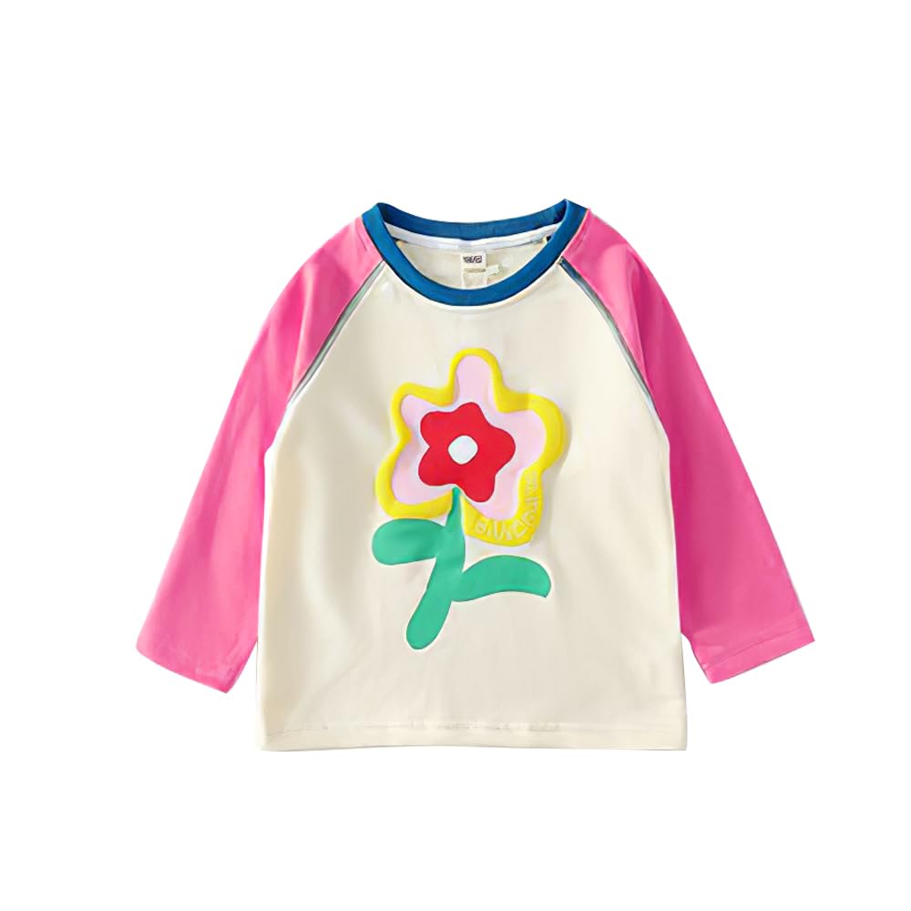 L&Wen Girls Crewneck Raglan Long Sleeves T-shirt