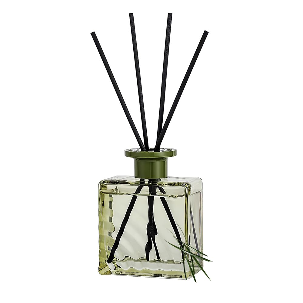Reed Diffuser, Tea Fragrance Scented Oil with 4 Reed Sticks, Natural Long Lasting Essential Oil Air Freshener 200ml