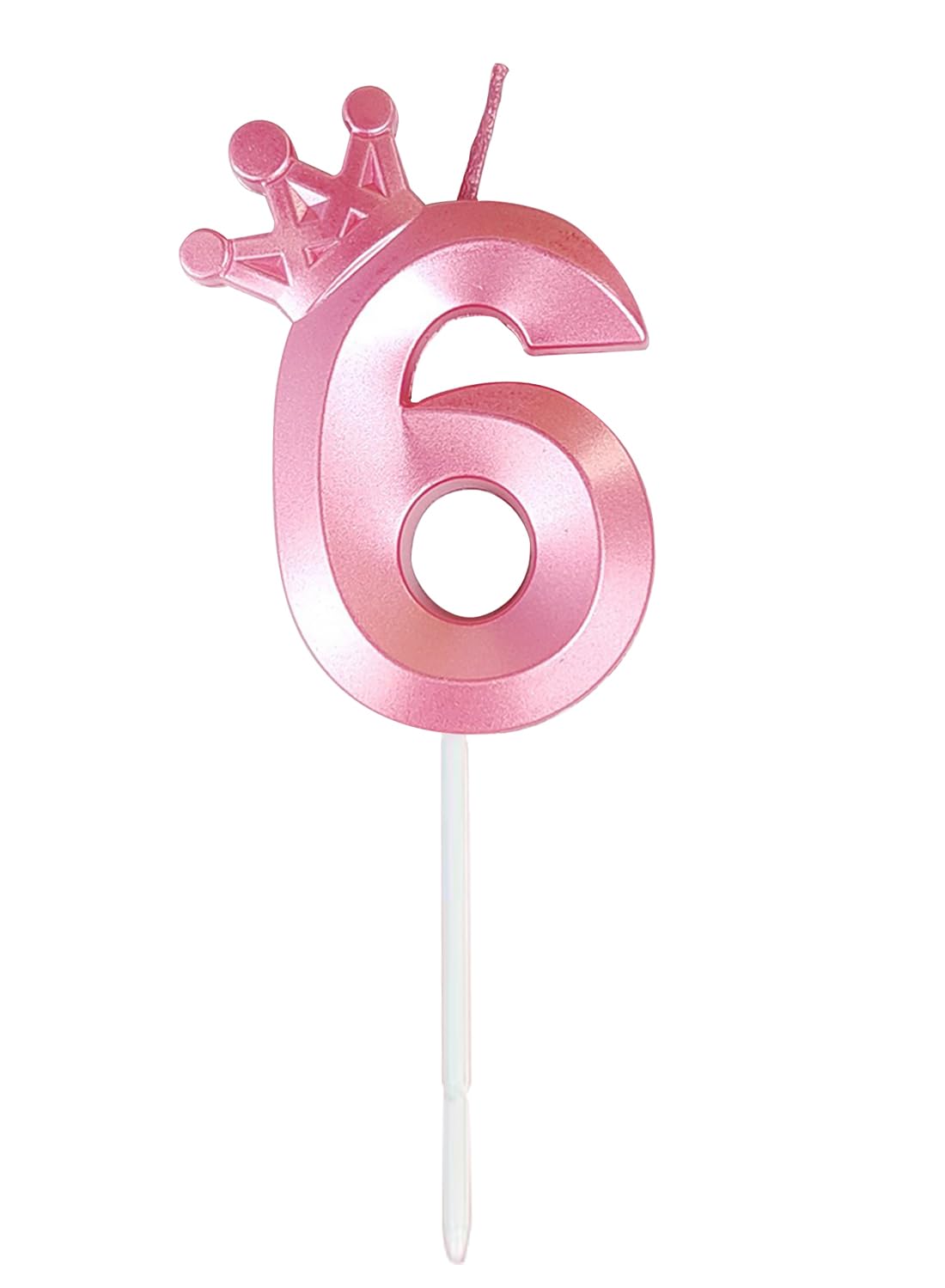 l&Wen Birthday Candles Twisted, Long Thin Spiral Candle with Holders for Wedding Party Decorations (6 Pcs, Silver Twisted Collection)