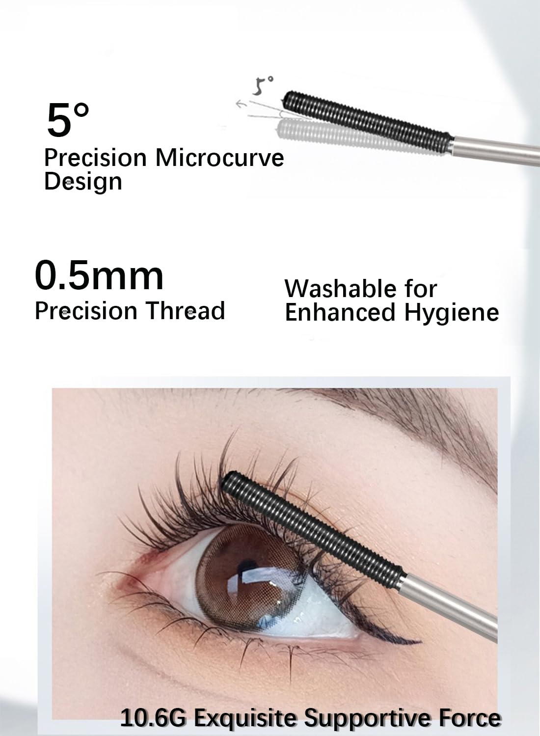 Mascara, Volumizing Lengthening Defining Lifting Curling Multiplying Eye Makeup Lash Extension, No Smudging Long Lasting Waterproof Mascara for Women