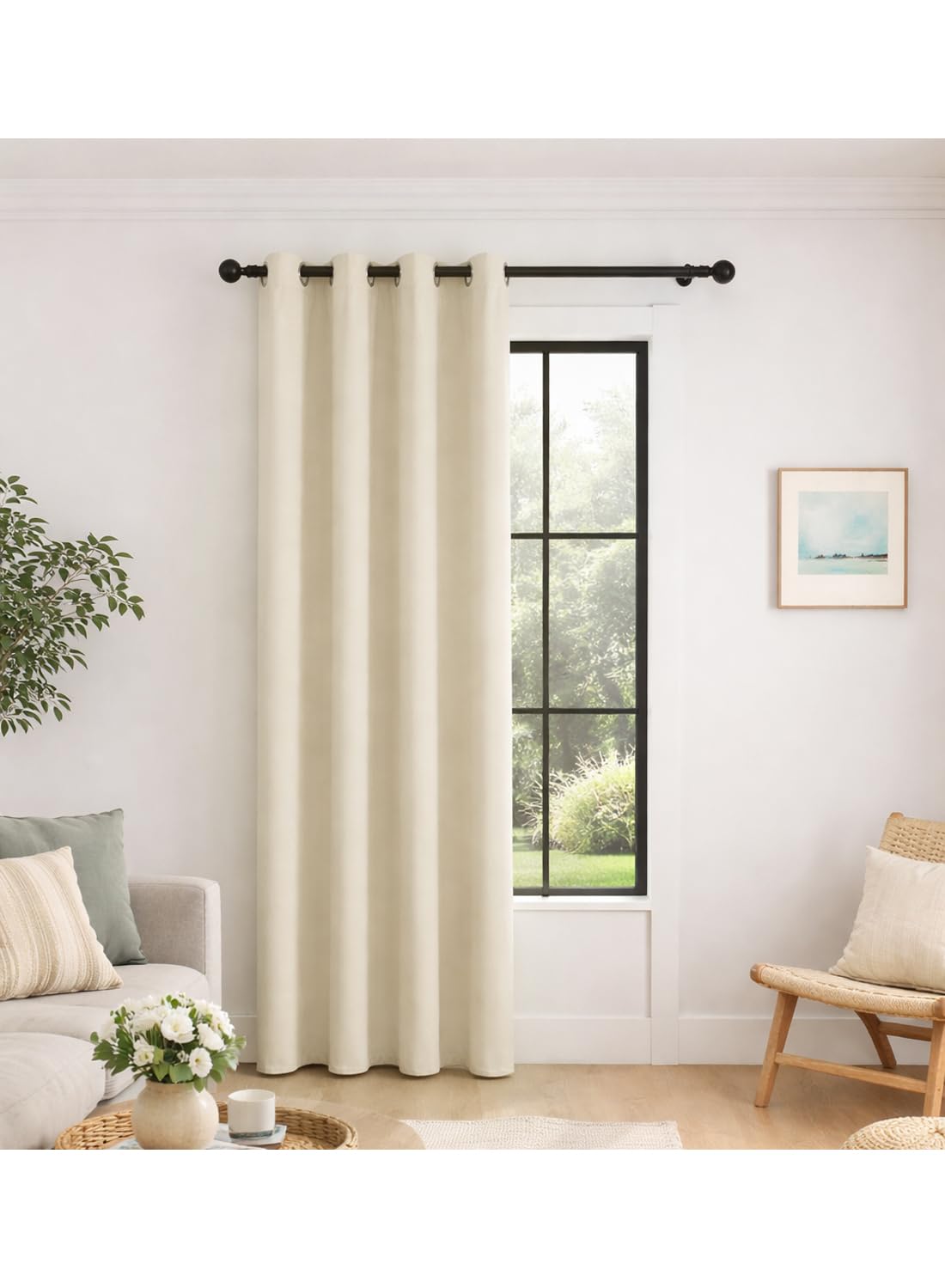 Solid Blackout Curtains for Bedroom and Living Room