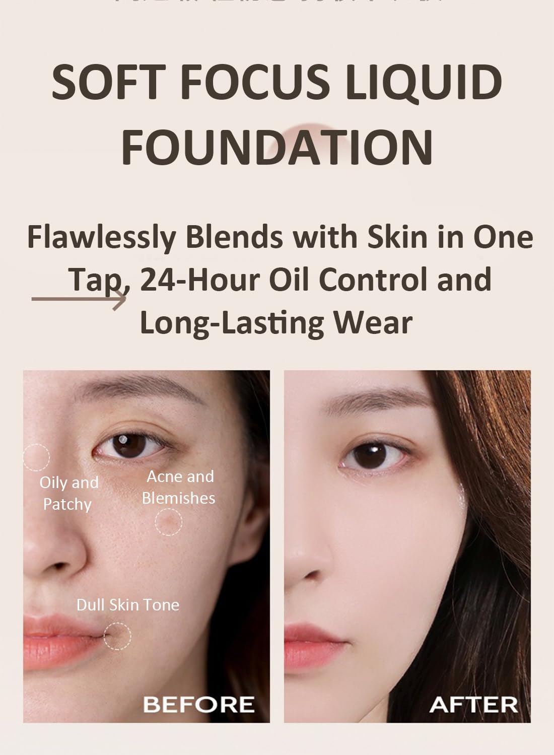 Essence Translucent Foundation, Full Matte Coverage Foundation Liquid 02
