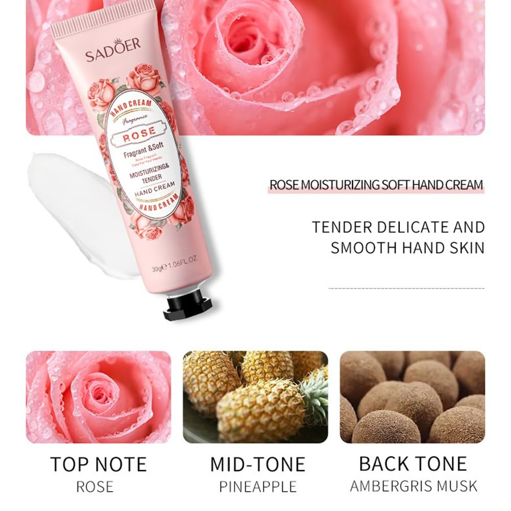 Hand Cream Gift Set, Hand Lotion Gift Kit for Dry Cracked Hands - 5 Packs
