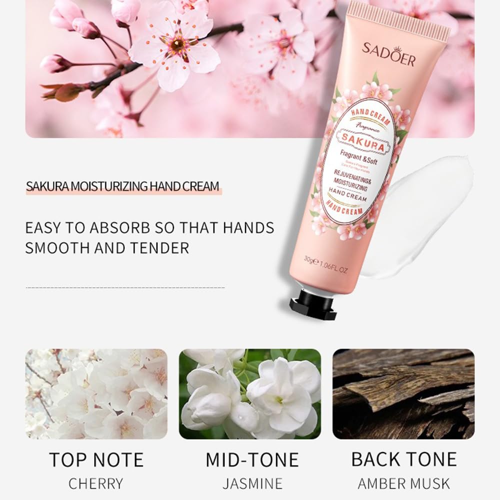 Hand Cream Gift Set, Hand Lotion Gift Kit for Dry Cracked Hands - 5 Packs