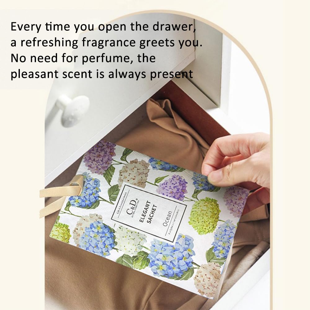 Scent Sachets, Hanging Long Lasting Air Freshener for Wardrobes & Cars Décor 20g