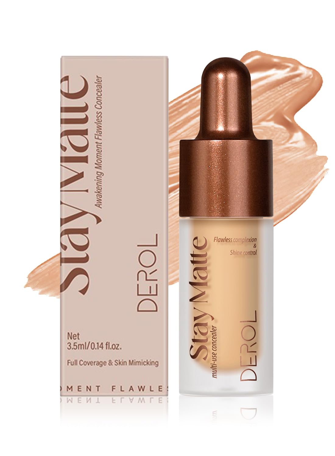 Concealer Stick, Hydrating Full Coverage Flawless Corrector Stick, Long Lasting Multi-Use Cream Contouring Highlighter Makeup Stick, Under Eye Concealer 3.5ML