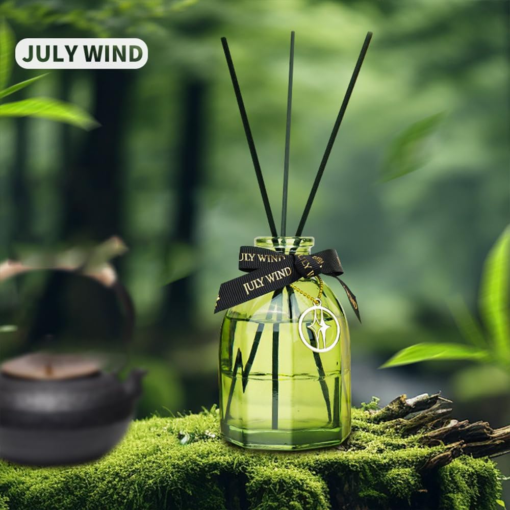 Reed Diffuser, Home Fragrance Essential Oil with 5 Reed Sticks for Home Bathroom Office Décor 150ml