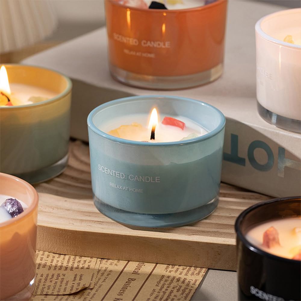 Scented Candle, Lasting Soy Wax Aromatherapy Candle for Home Spa Office Décor 90g