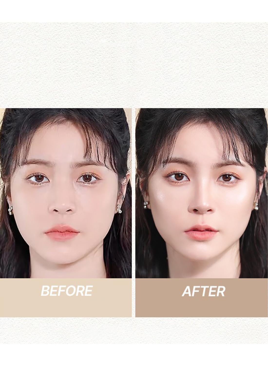 Three Colors Contour Palette, Makeup Palette Contain Contour and Highlighter, Long Lasting Waterproof Eye Makeup Palette, Contouring Palette, Matte Radiance Luminizer