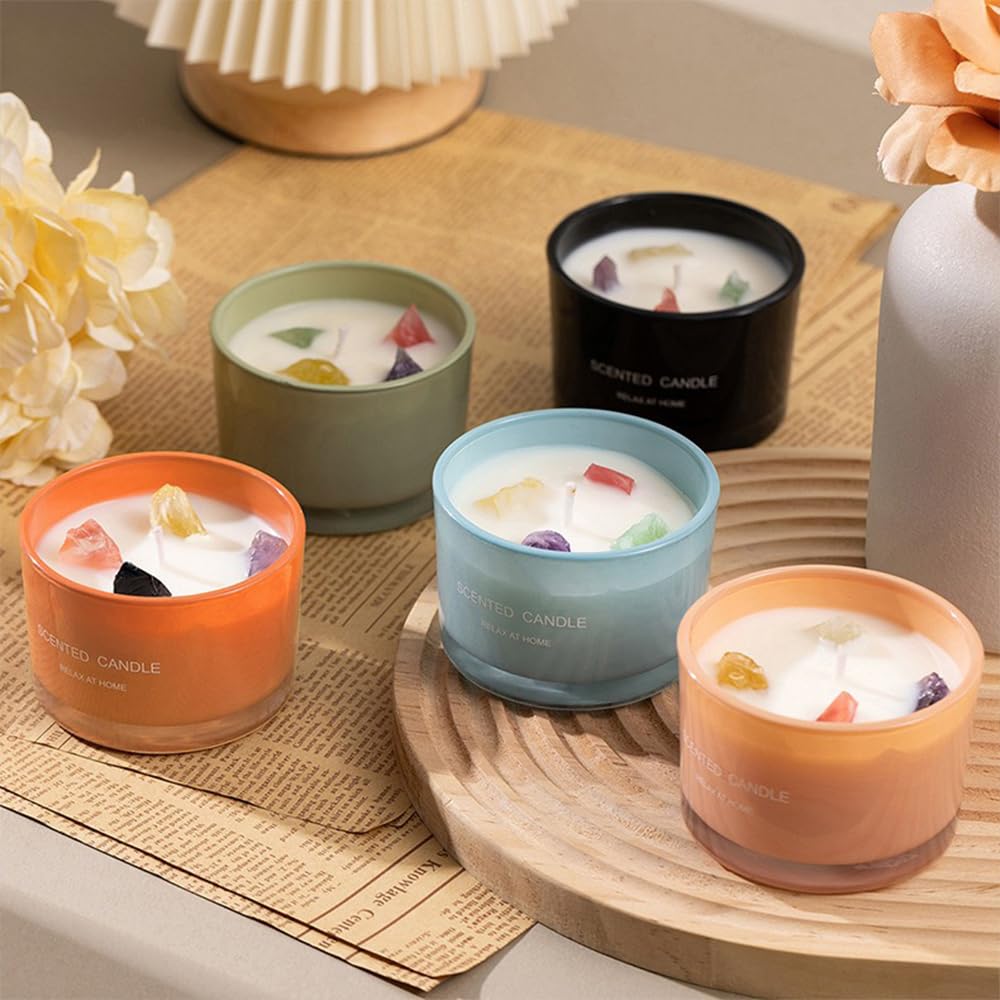 Scented Candle, Lasting Soy Wax Aromatherapy Candle for Home Spa Office Décor 90g