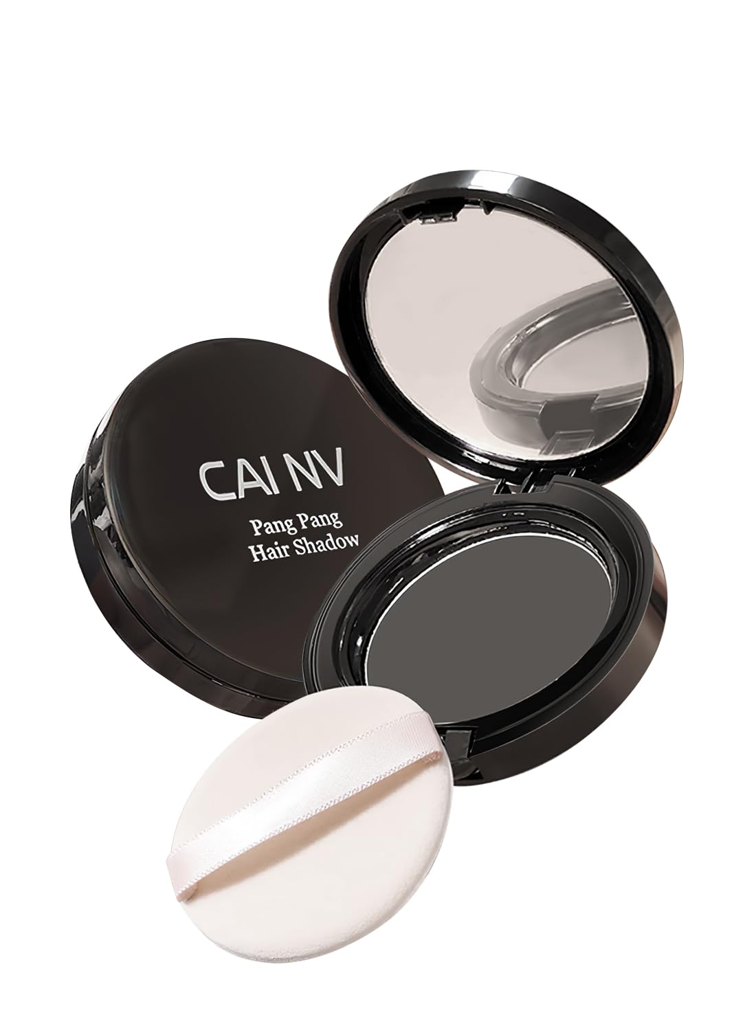 Instantly Hair Shadow Stick with Puff Touch, Root Touch Up Hair Pressed Powder, Root Cover Up Hair Color for Thinning Grey Hairline, Hair Root Concealer for Women and Men 10G