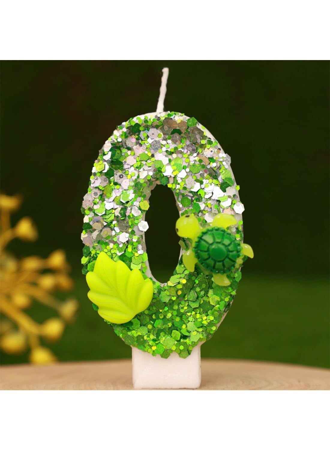 L&wen 7cm Birthday Number Candles for Cake Decoration, Glittery Cake Toppers with Perfect for Kids' Parties, Anniversaries Celebrations