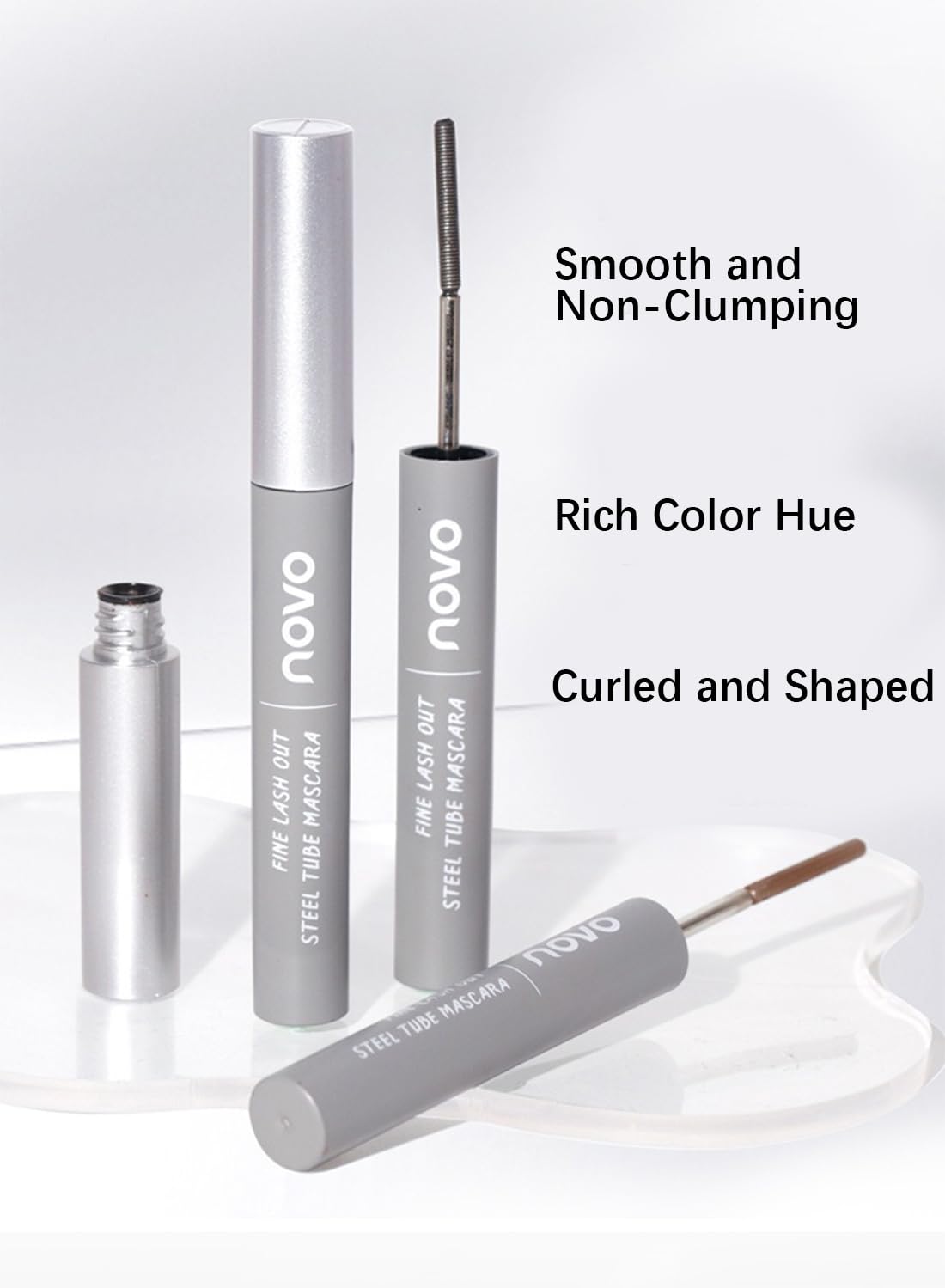 Mascara, Volumizing Lengthening Defining Lifting Curling Multiplying Eye Makeup Lash Extension, No Smudging Long Lasting Waterproof Mascara for Women