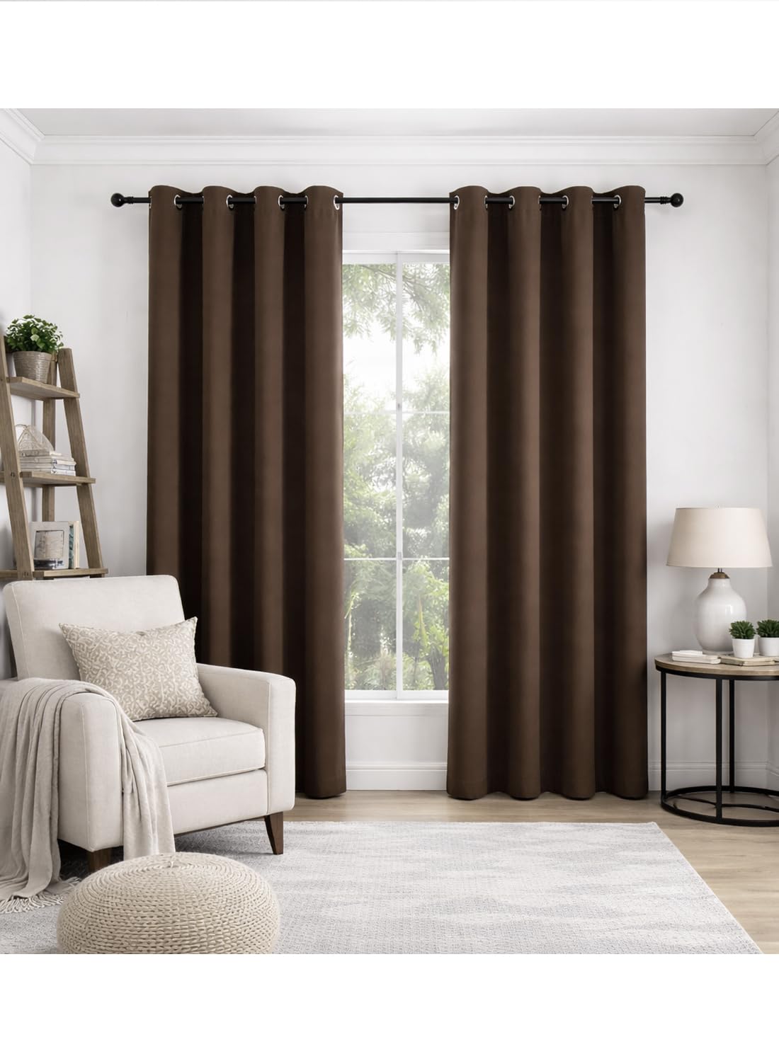 Solid Blackout Curtains for Bedroom and Living Room