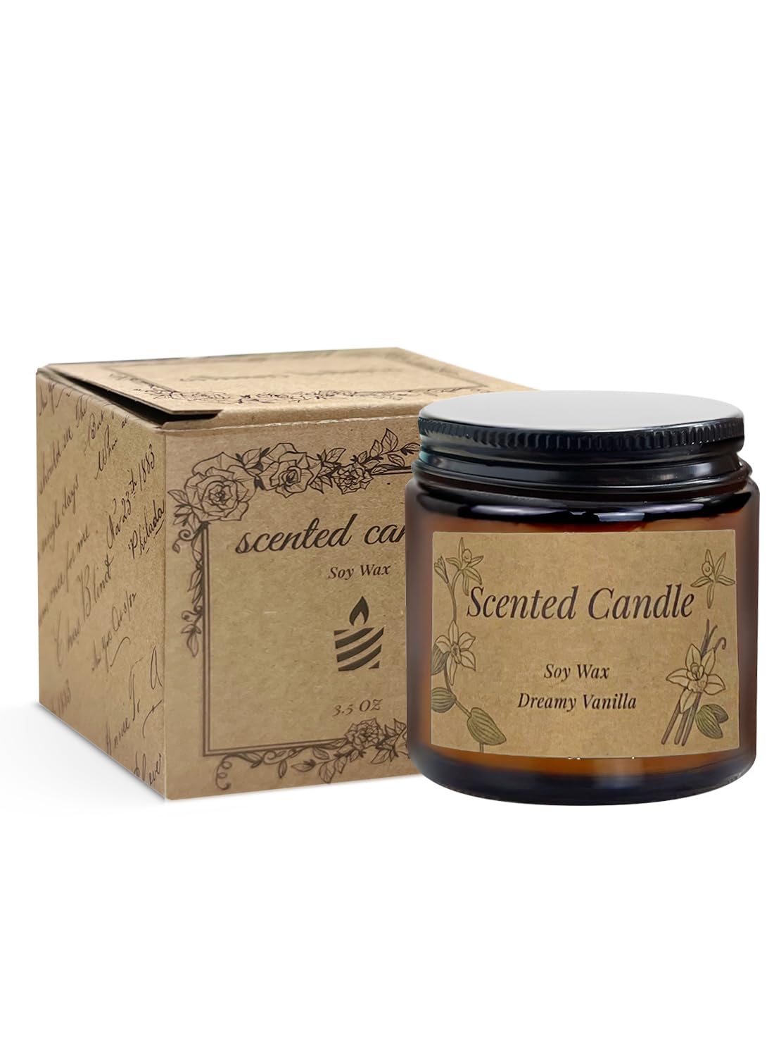 Scented Candles, Long Lasting Strong Fragrance Aromatherapy Candles, Candle Gift Set, Soy Candle for Home SPA Bathing Yoga Travel,