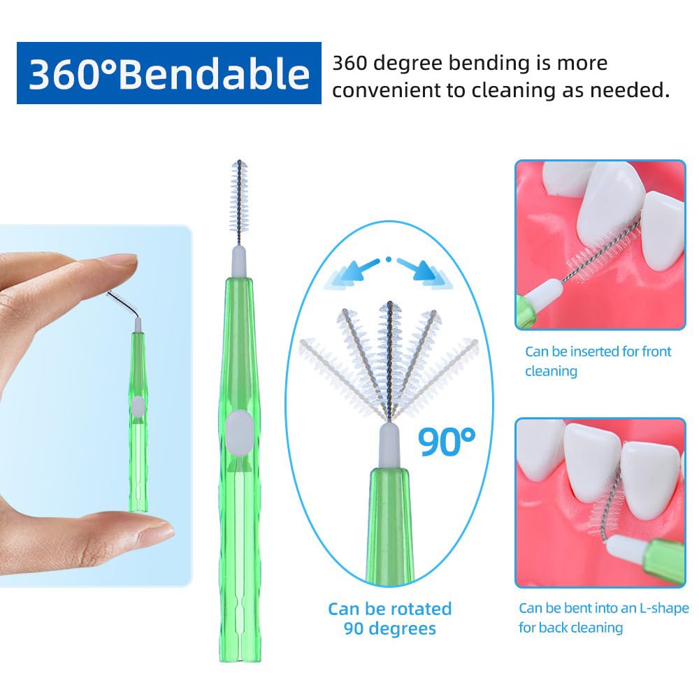Push-Pull Interdental Brush, Dental Toothpick Floss