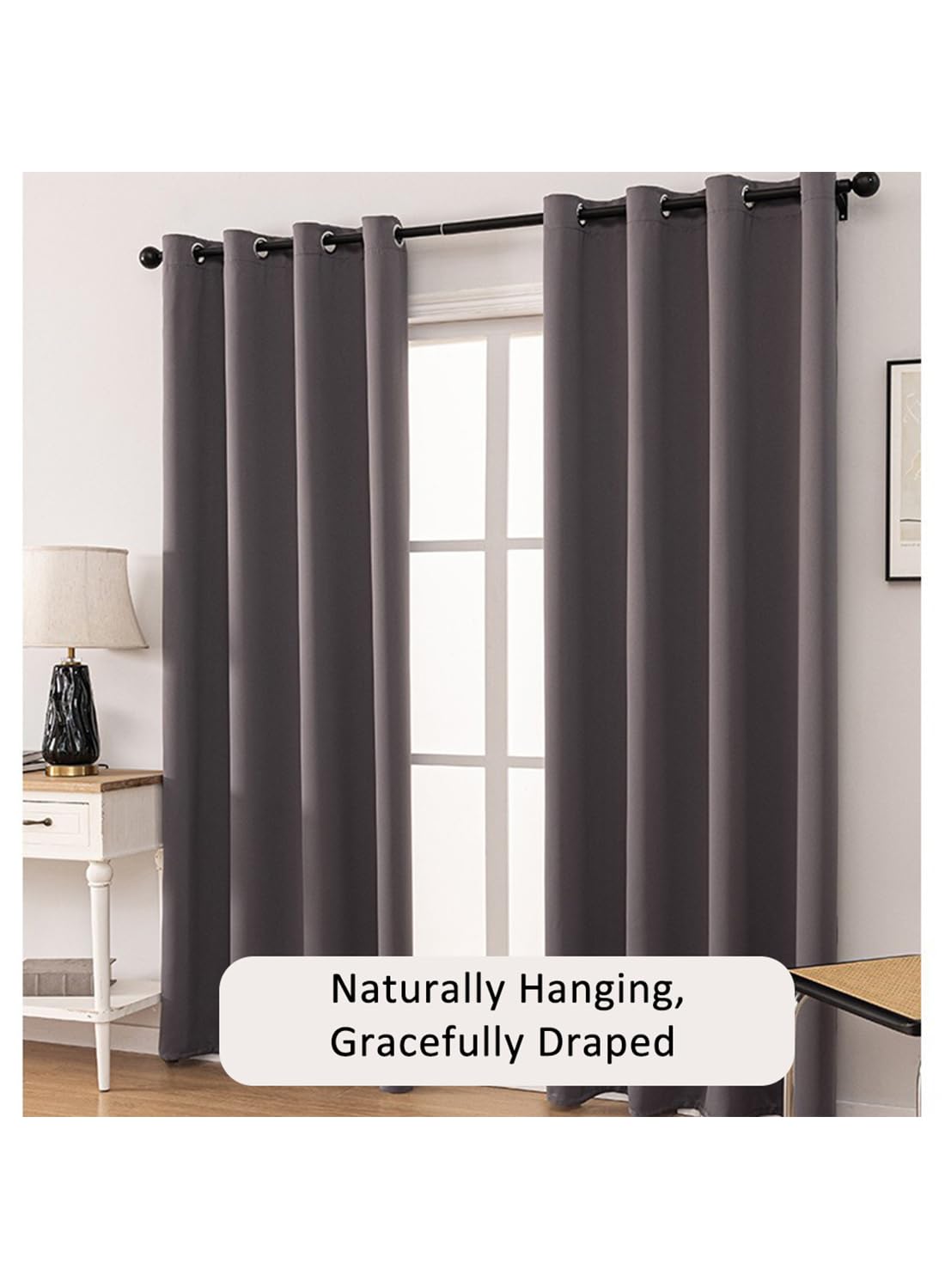 Solid Blackout Curtains for Bedroom and Living Room