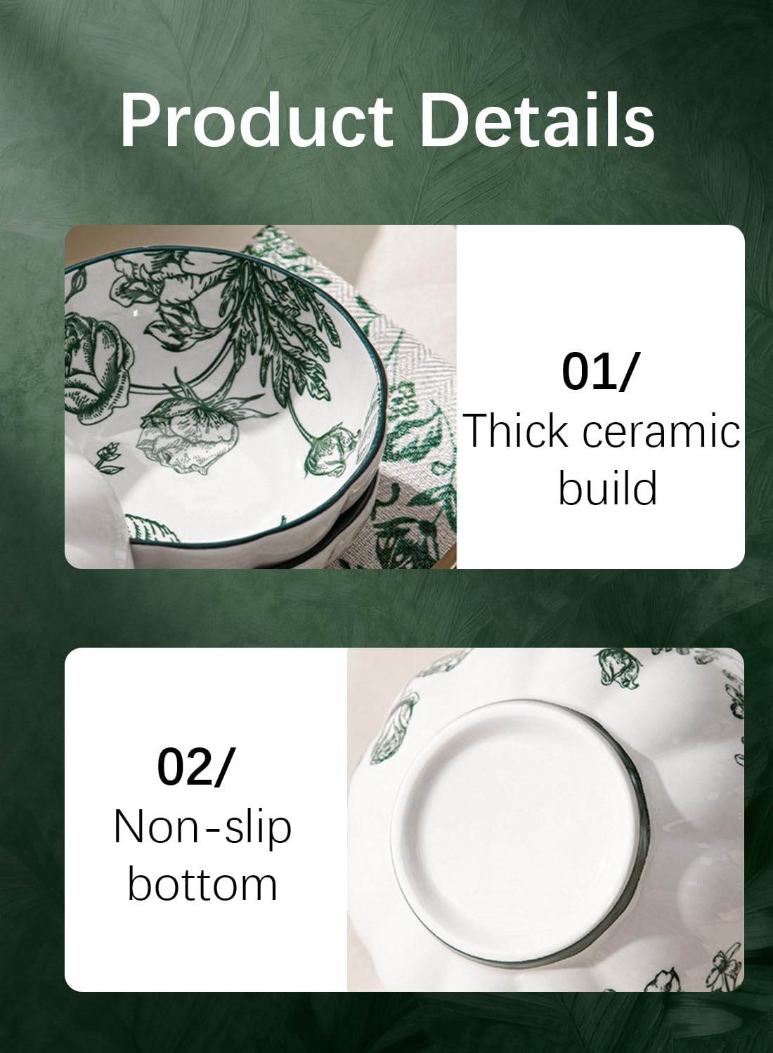 L&Wen 18Pcs Dinnerware Set