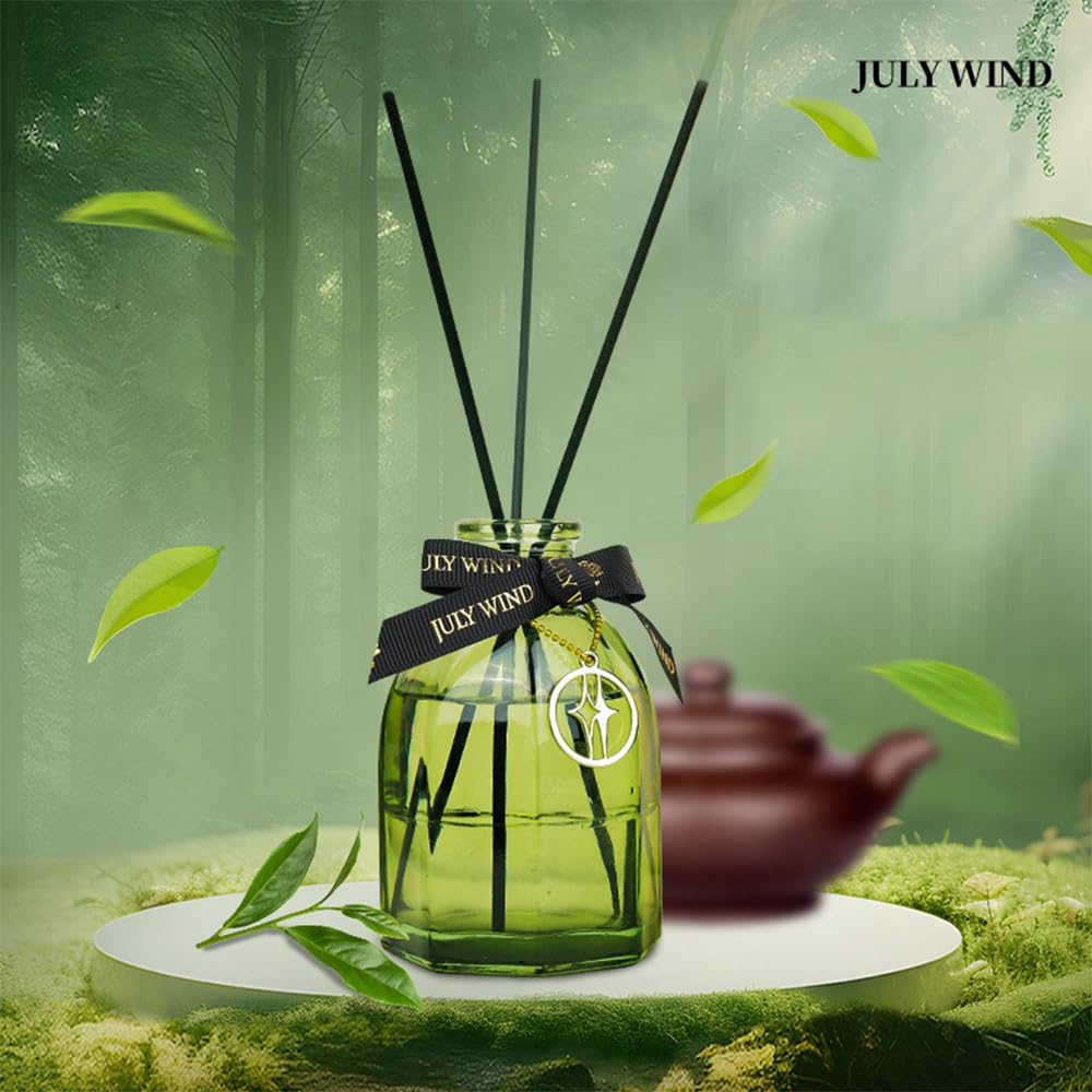 Reed Diffuser, Home Fragrance Essential Oil with 5 Reed Sticks for Home Bathroom Office Décor 150ml