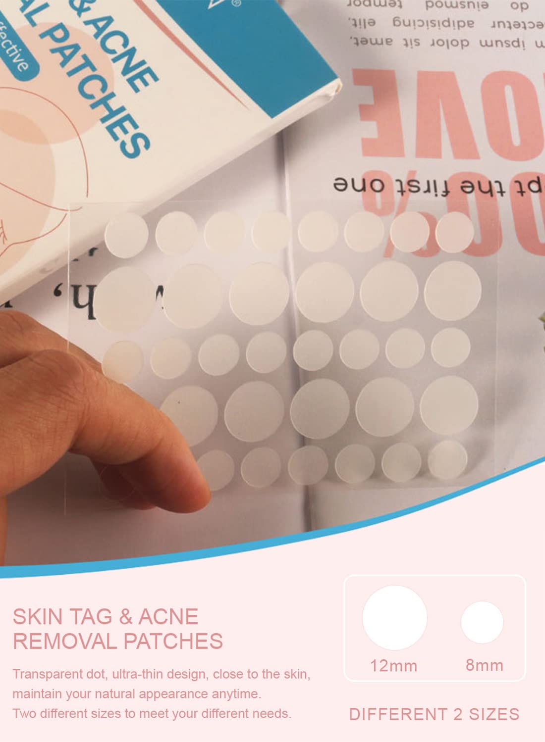 Skin Tag and Acne Removal Patches for Face and Body (108 Pcs)