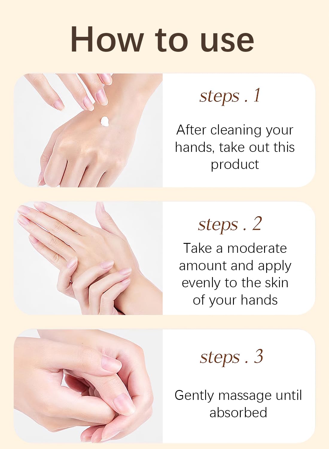 Urea Hand Cream with Vitamin E, Moisturizing Advanced Brightening Soothing Foot and Hand Moisturizer with Gardenia Essential Oil for Dry Cracked, Instant Hydration 300ml