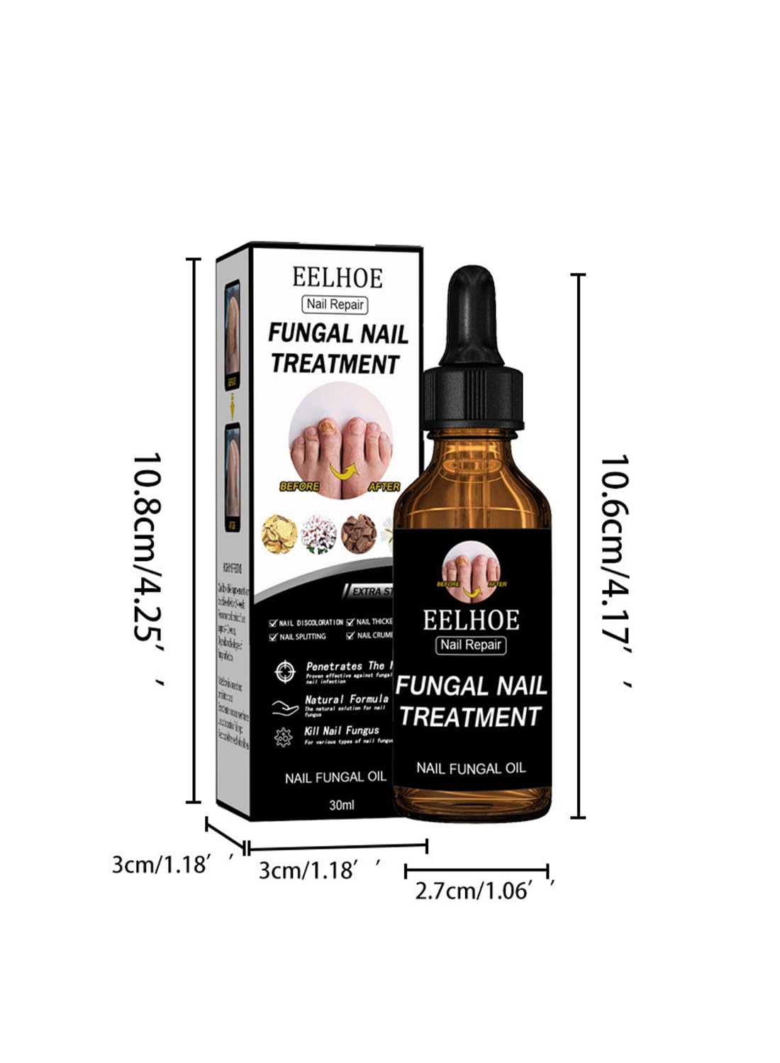 Nail Repair Treatment, Quickly Effective Nail Fungal Oil for Hands and Feet - 30ml