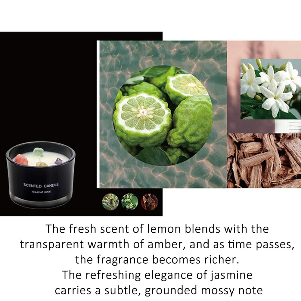 Scented Candle, Lasting Soy Wax Aromatherapy Candle for Home Spa Office Décor 90g