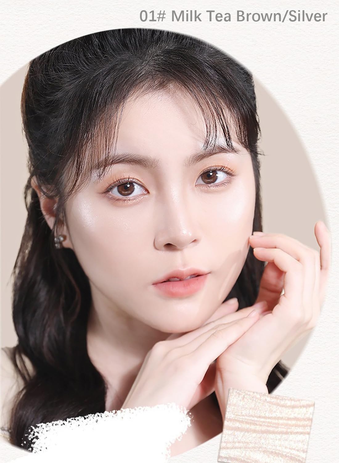 Three Colors Contour Palette, Makeup Palette Contain Contour and Highlighter, Long Lasting Waterproof Eye Makeup Palette, Contouring Palette, Matte Radiance Luminizer