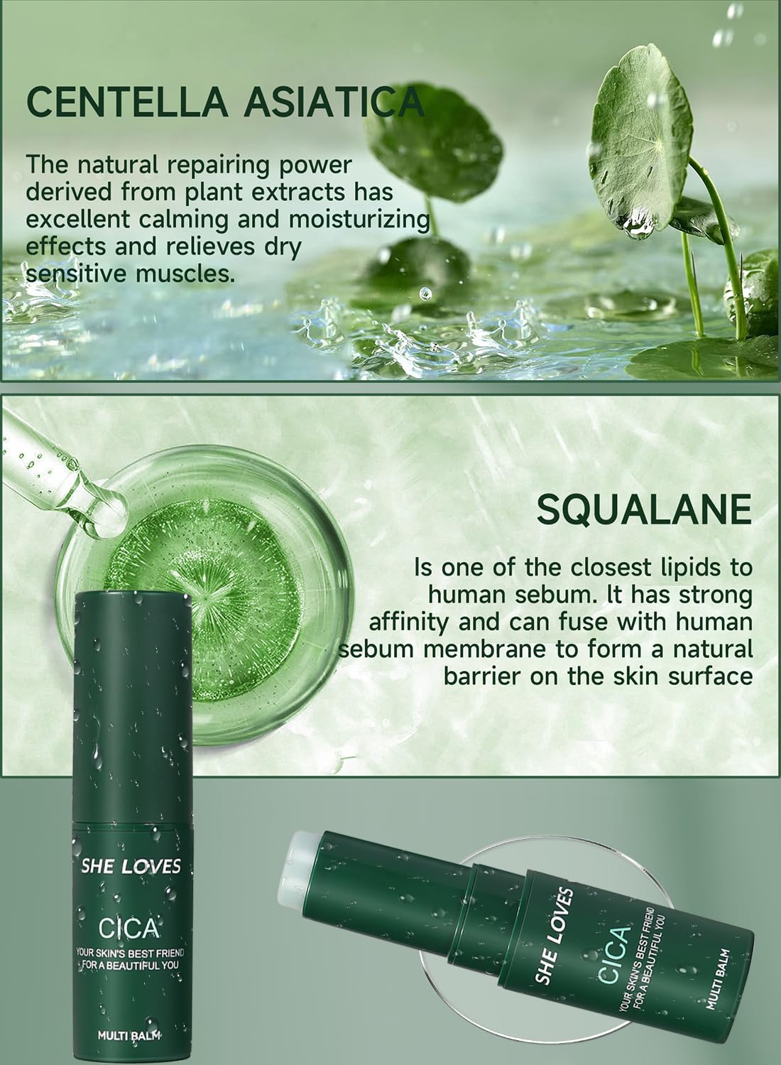 L&Wen Soothing Multi Balm, Moisturizing Nourishing Face Moisturizer, Repairs the Redness, Strengthens the Skin Barrier, Soothes Skin Discomfort, for Face and Body