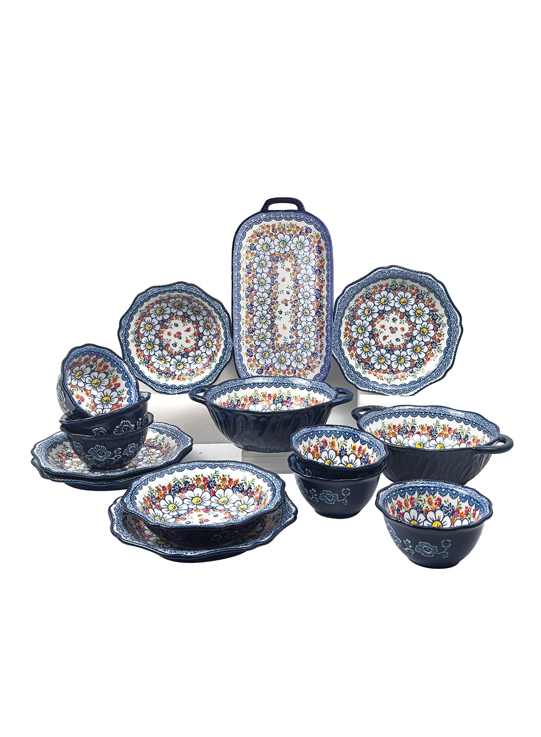 L&Wen 18Pcs Dinnerware Set