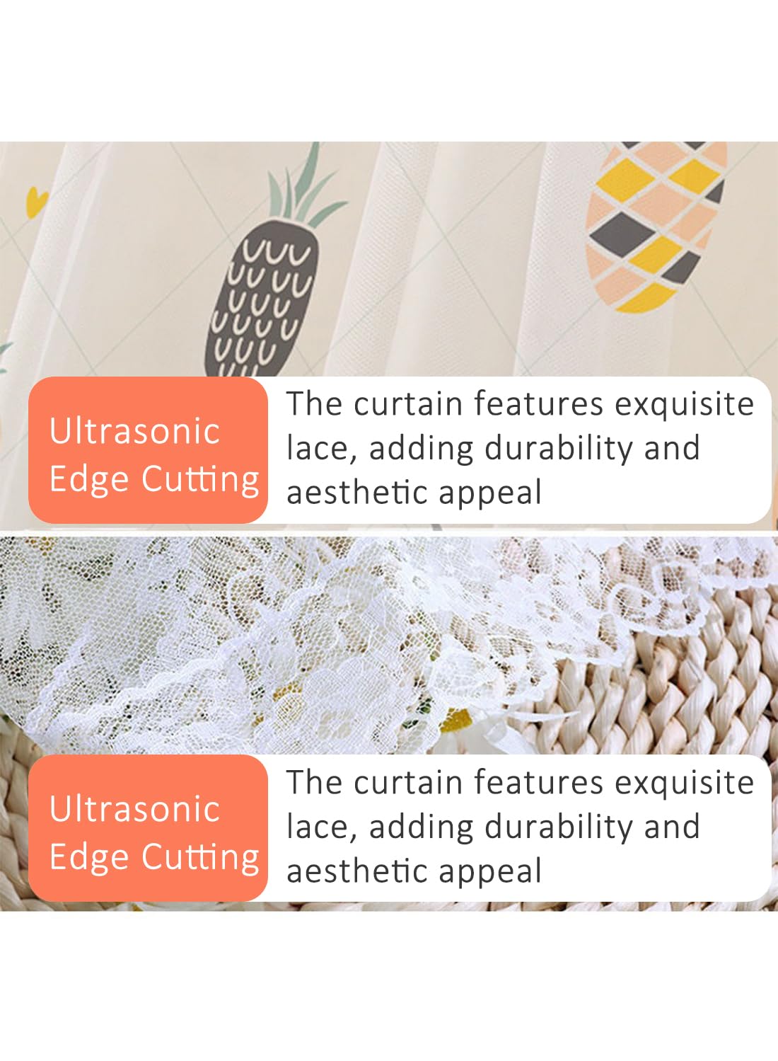 Velcro Double Layer Cartoon Pattern Blackout Curtains,
