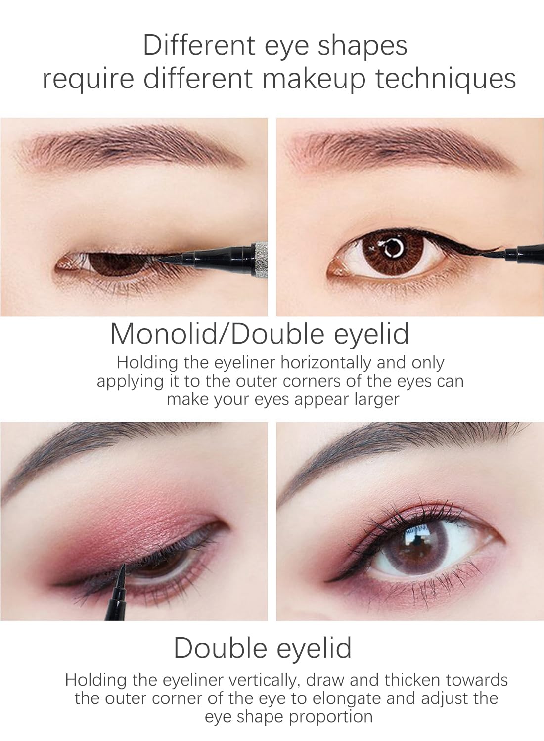 Liquid Eyeliner Pen, Ultra Fine Precise Quick Drying Liquid Eyeliner, Long Wear Waterproof Easy to Use Eye Makeup Wear, Defines Eyes
