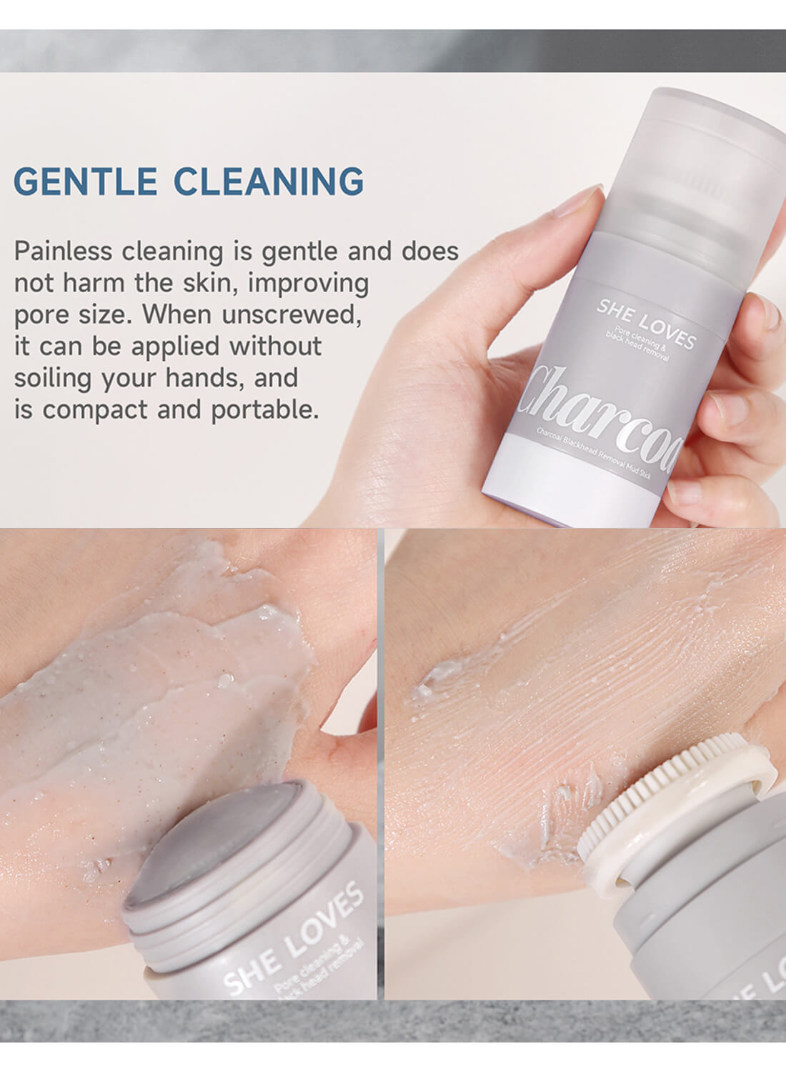 She Loves Charcoal Blackhead Removal Mud Stick 33g