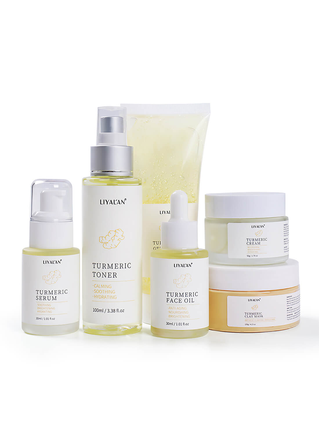 Liyalan 6Pcs Turmeric Skin Care Set