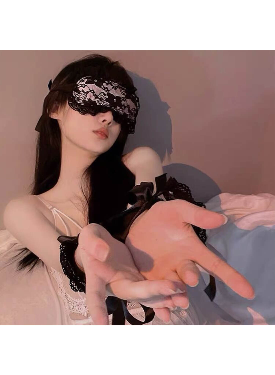 Lace Eye Mask and Handcuffs