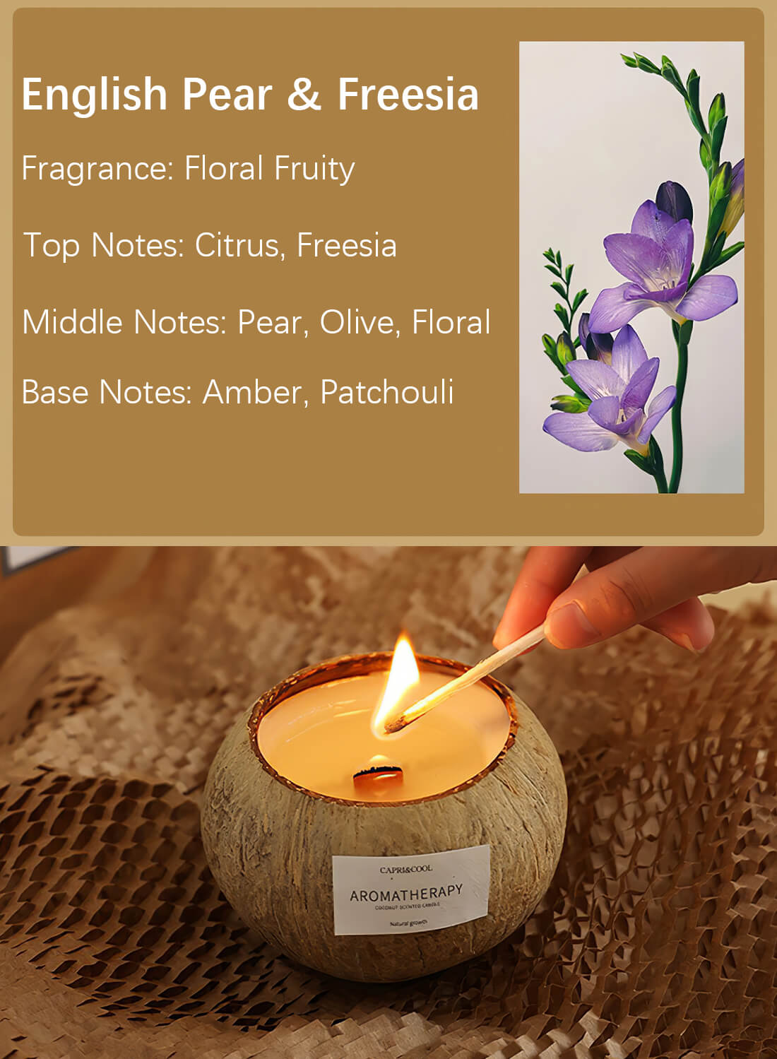 Scented Soy Coconut Shell Candles 200g