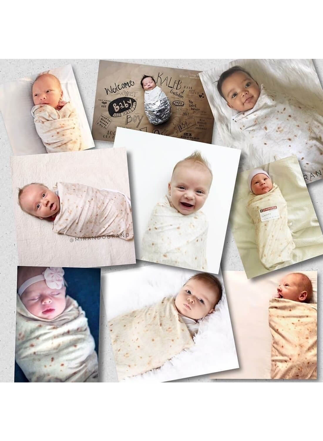 Burritos Tortilla Throw Blanket