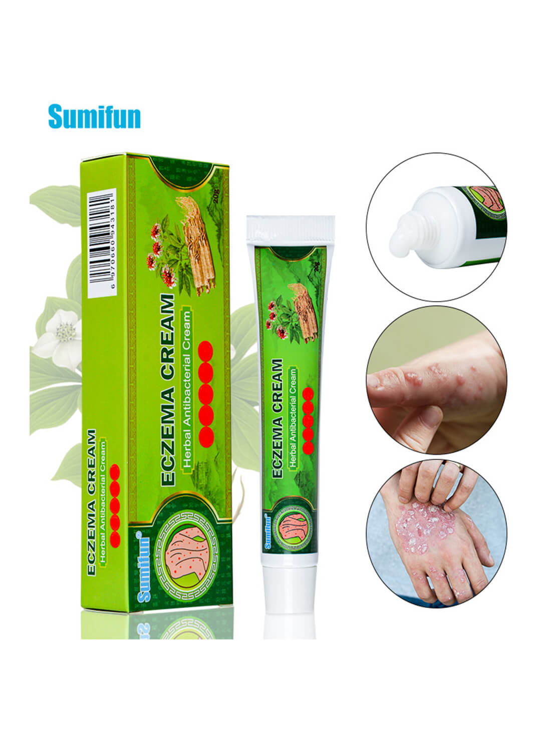 Sumifun Treatment Psoriasis Eczema Cream