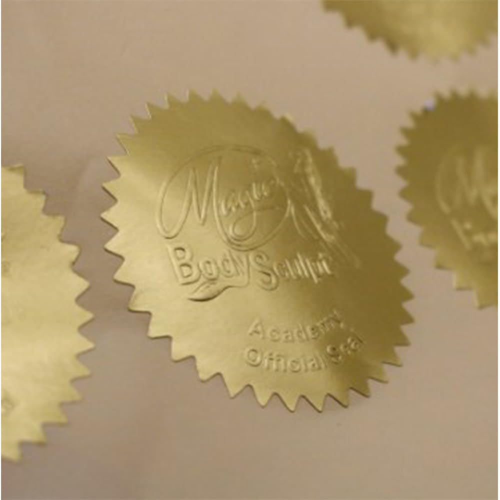 Steel Stamped Embossed Stickers
