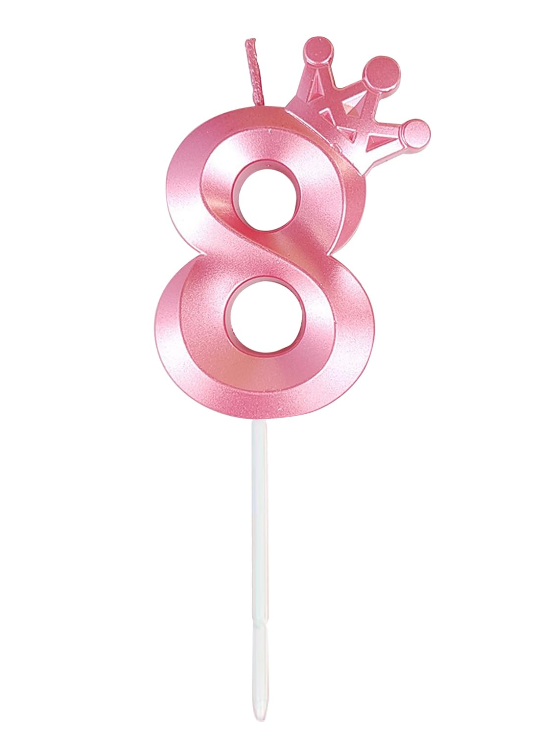 l&Wen Birthday Candles Twisted,  Long Thin Spiral Candle with Holders for Wedding Party Decorations (6 Pcs, Silver Twisted Collection)