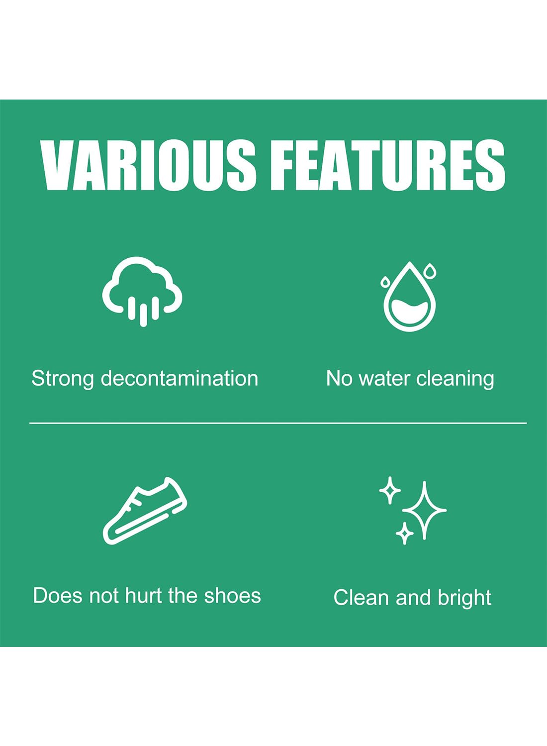 White Shoe Cleaner with Brush, Shoe Cleaner Foam for Tennis Shoes, Canvas 100ml