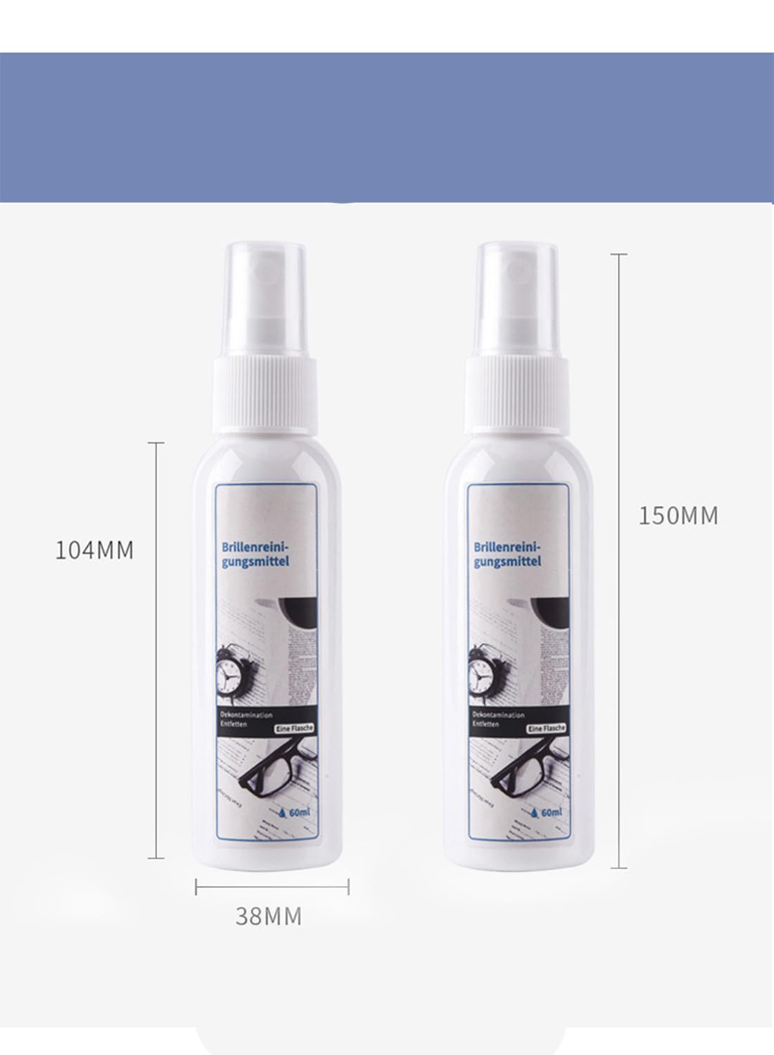 Professional Grade Lens Cleaner Spray, Safely Clean Glasses, Electronic Screens, and Optical Surfaces, Enhanced Formula 60ml